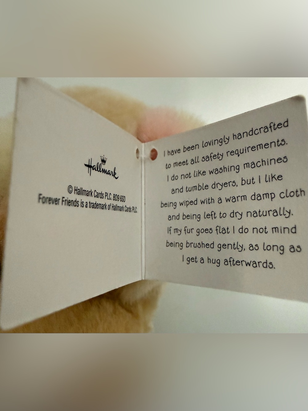 Hallmark Forever Friends teddy bear - Picture 5 of 8